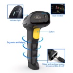 GTCODESTAR barcode scanner X-620F, 1D, ενσύρματο & ασύρματο, 800mAh, μαύρο - Image 4
