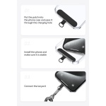 USAMS κορδόνι λαιμού για κινητά ZB316, 160cm, universal, μωβ - Image 4