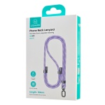 USAMS κορδόνι λαιμού για κινητά ZB316, 160cm, universal, μωβ - Image 5