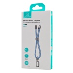 USAMS κορδόνι καρπού για κινητά ZB317, 34cm, universal, μπλε - Image 4