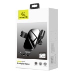 USAMS βάση αεραγωγού αυτοκινήτου Gravity Car Mount US-ZJ052, μαύρη - Image 3