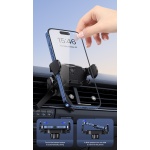 USAMS βάση smartphone αυτοκινήτου US-ZJ077 για αεραγωγούς, μαύρη - Image 3