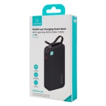 USAMS power bank CD225 με καλώδιο Lightning, 2x θύρες εξόδου, 10000mAh, 20W, μαύρο - Image 5