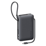 USAMS power bank CD228 με 2x καλώδια, 2x θύρες εξόδου, 10000mAh, 20W, γκρι