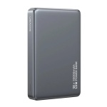 USAMS power bank CD242, magnetic wireless, USB-C έξοδος, 10000mAh, 20W, γκρι