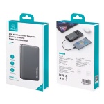 USAMS power bank CD242, magnetic wireless, USB-C έξοδος, 10000mAh, 20W, γκρι - Image 5