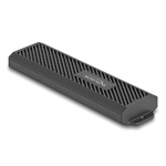 DELOCK θήκη για M.2 NVMe PCIe/SATA SSD 42031, 20Gbps, tool free, μαύρη - Image 3