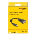 DELOCK αντάπορας USB σε RS-232 64276, 460.8Kbps, 0.25m, μαύρος - Image 3