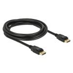 DELOCK καλώδιο DisplayPort 1.2 83807, 4K/60Hz, 21.6 Gbps, 3m, μαύρο - Image 2