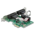 DELOCK κάρτα επέκτασης PCIe σε 2x RS-232 90007, 921.6Kbps - Image 2