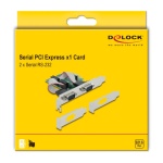 DELOCK κάρτα επέκτασης PCIe σε 2x RS-232 90007, 921.6Kbps - Image 3