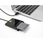 DELOCK card reader 91724 για smart card, USB σύνδεση, 480Mbps, μαύρο - Image 2