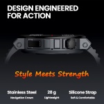 ZEBLAZE smartwatch Ares 3 Plus, heart rate, 1.43" AMOLED, IP68, μαύρο - Image 2