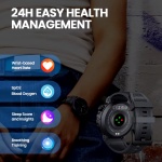 ZEBLAZE smartwatch Ares 3 Plus, heart rate, 1.43" AMOLED, IP68, μαύρο - Image 3