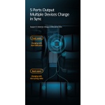 USAMS φορτιστής αυτοκινήτου C22 με καλώδιο 3 σε 1 & οθόνη, 3.4A, μαύρος - Image 5