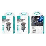 USAMS φορτιστής αυτοκινήτου US-CC164, USB & USB-C, 30W, μαύρος - Image 3