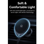 USAMS ασύρματος φορτιστής & βάση αυτοκινήτου US-CD222, 15W, μαύρο - Image 4