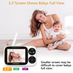 HELLOBABY ενδοεπικοινωνία μωρού HB2033 με κάμερα & οθόνη 3.2", 720p - Image 2