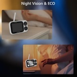 HELLOBABY ενδοεπικοινωνία μωρού HB2033 με κάμερα & οθόνη 3.2", 720p - Image 3