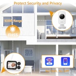 HELLOBABY ενδοεπικοινωνία μωρού HB2033 με κάμερα & οθόνη 3.2", 720p - Image 4