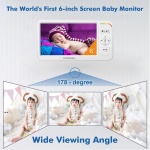 HELLOBABY ενδοεπικοινωνία μωρού HB6364 με κάμερα & οθόνη 6", 720p, PTZ - Image 2