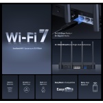 MERCUSYS router MR27BE, WiFi 7, 3.6Gbps BE3600, EasyMesh, Ver 1.20 - Image 3