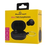 POWERTECH earphones με θήκη φόρτισης PT-1392, True Wireless, 6mm, 25/230mAh, μαύρα - Image 4