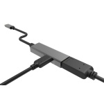 POWERTECH αντάπτορας USB-C σε DisplayPort PTH-054, 65W PD, 4K, γκρι - Image 2