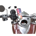 POWERTECH ασύρματος φορτιστής & βάση smartphone μοτοσυκλέτας PTL-024, 7.5W, μαύρη - Image 2