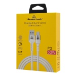 POWERTECH καλώδιο USB-C σε USB PTR-0160, 60W, 480Mbps, 1m, λευκό - Image 2