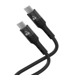 POWERTECH καλώδιο USB-C PTR-0163, σιλικόνης, 60W, 480Mbps, 1m, μαύρο
