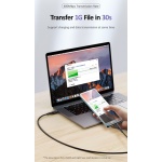 USAMS καλώδιο USB Type-C U43, 5A 100W, PD, 1.2m, μαύρο - Image 3