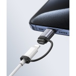 USAMS αντάπτορας USB-C σε Lightning US-SJ677, 30W, 480Mbps, γκρι - Image 3