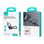 USAMS αντάπτορας USB-C σε Lightning US-SJ677, 30W, 480Mbps, γκρι - Image 4