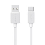 USAMS καλώδιο USB-C σε USB US-SJ688, 3A, 480Mbps, 1m, λευκό