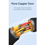 USAMS καλώδιο USB-C σε USB-C US-SJ691, 60W, 480Mbps, 1m, ροζ - Image 3