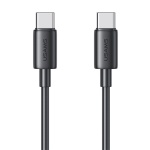 USAMS καλώδιο USB-C US-SJ711, 60W, 480Mbps, 1m, μαύρο
