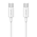 USAMS καλώδιο USB-C US-SJ711, 60W, 480Mbps, 1m, λευκό