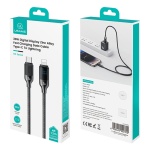 USAMS καλώδιο Lightning σε USB-C SJ741, 30W, 480Mbps, 1.2m, μαύρο - Image 4