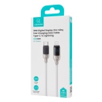 USAMS καλώδιο Lightning σε USB-C SJ741, 30W, 480Mbps, 1.2m, λευκό - Image 4
