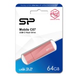 SILICON POWER USB-C Flash Drive Mobile C07, 64GB, USB 3.2, ροζ - Image 3