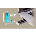 SILICON POWER USB Flash Drive Blaze B02, 64GB, USB 3.2, μαύρο - Image 2