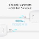 TP-LINK Passthrough Powerline Starter Kit TL-PA8010P, AV1300, Ver: 3.0 - Image 2