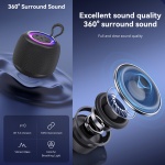 USAMS φορητό ηχείο US-YX014, 10W, Bluetooth, 1200mAh, μαύρο - Image 2