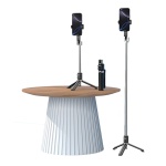 USAMS selfie stick ZB324 με τρίποδο, έως 110cm, Bluetooth, μαύρο - Image 3