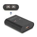 DELOCK USB Type B switch 11503, 2 σε 1, μαύρο