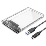 ORICO θήκη για 2.5" SATA HDD/SSD 2139C3, 5Gbps, διάφανη