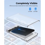 ORICO θήκη για 2.5" SATA HDD/SSD 2139U3, 5Gbps, διάφανη - Image 3