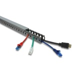 DELOCK cable management 22028, πλαστικό, 30x30mm, 1m, γκρι - Image 2