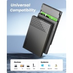 ORICO θήκη για 2.5" SATA HDD/SSD 2526U3-V1, 5Gbps, μαύρη - Image 3